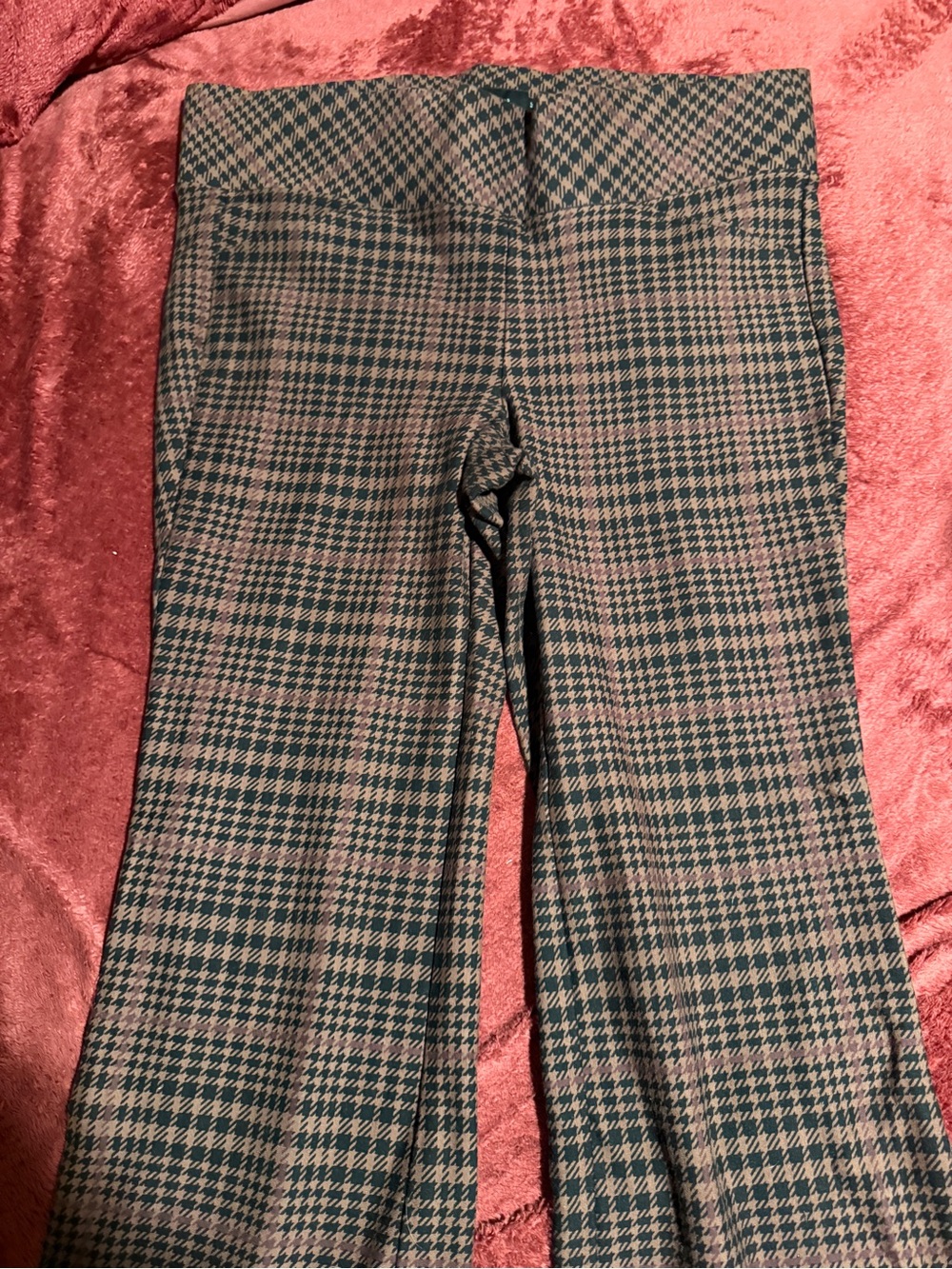 Plaid Flare Pants